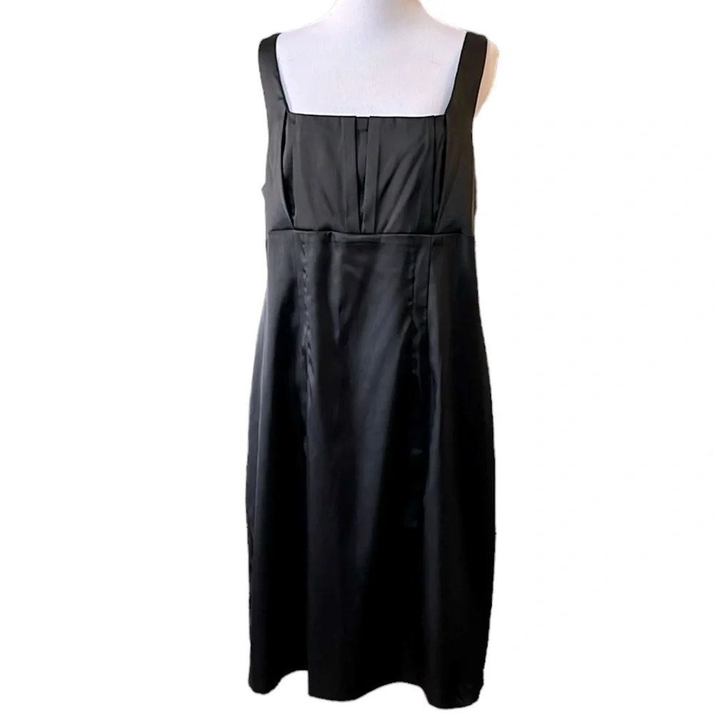 AGB FORMAL COCKTAIL SLEEVELESS SHIFT DRESS BLACK PLUS SIZE 14